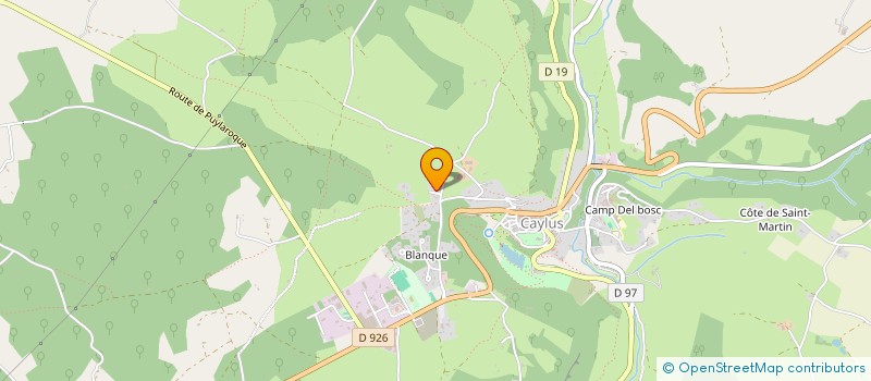 localisation de l'entreprise CABEQUE  CAYLUS