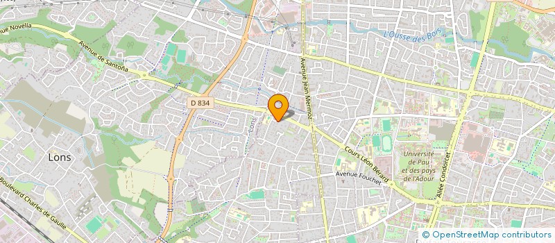 localisation de l'entreprise CABERARD  BILLERE