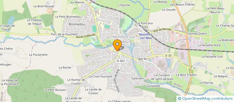 localisation de l'entreprise CABERLEM  MONTFORT-SUR-MEU