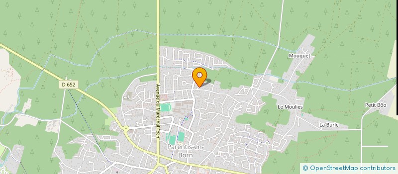 localisation de l'entreprise CABERO MAZET  PARENTIS-EN-BORN