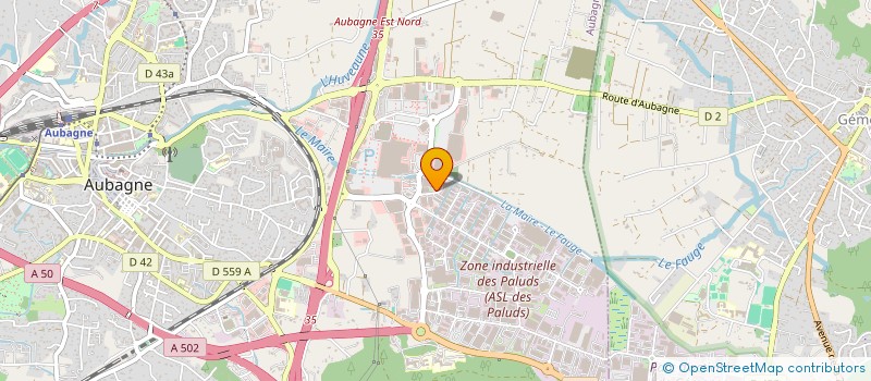 localisation de l'entreprise CABESTIMMO 2  AUBAGNE