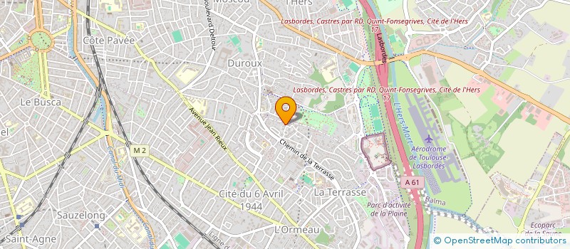 localisation de l'entreprise CABESTRE à TOULOUSE