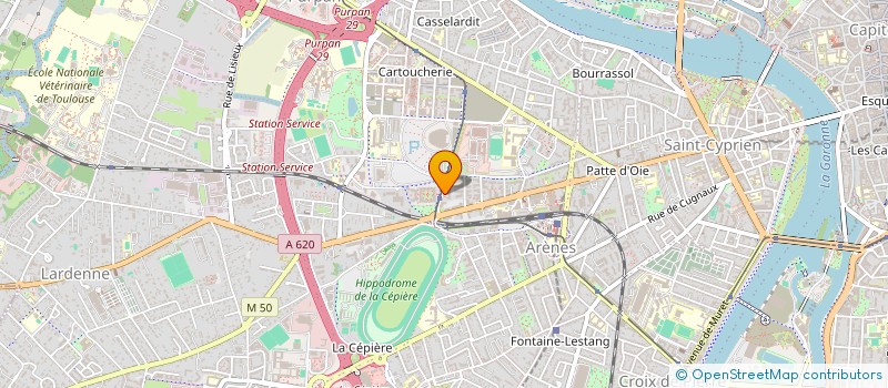 localisation de l'entreprise CABETIN  TOULOUSE