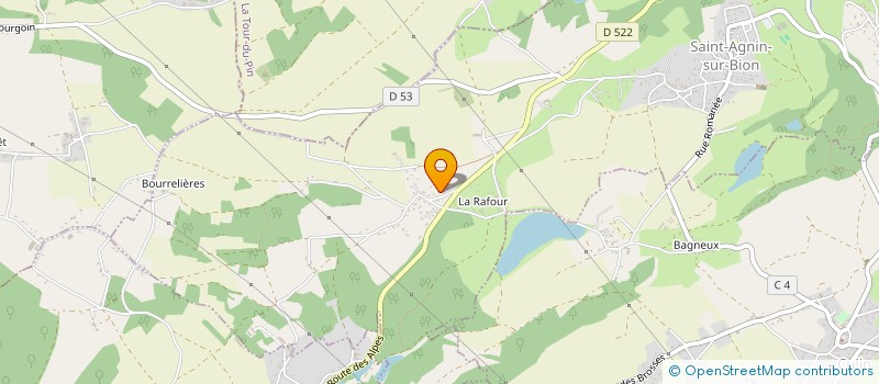 localisation de l'entreprise CABEX  SAINT-AGNIN-SUR-BION