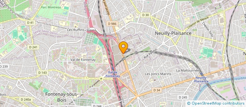 localisation de l'entreprise CABEX N2M  FONTENAY-SOUS-BOIS