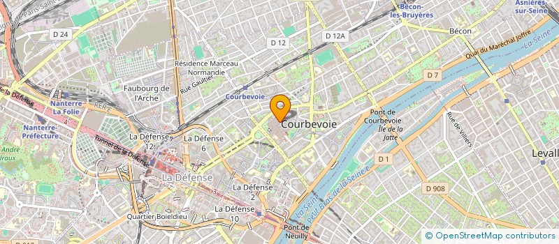 localisation de l'entreprise CABEXOM - EXPERTISE COMPTABLE - AUDIT à COURBEVOIE