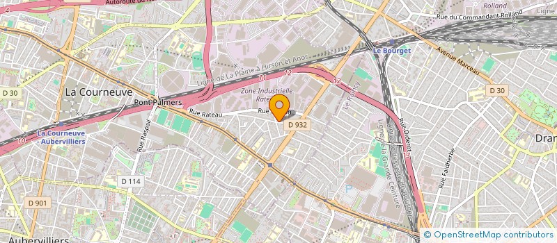 localisation de l'entreprise CABGESTI à LA COURNEUVE