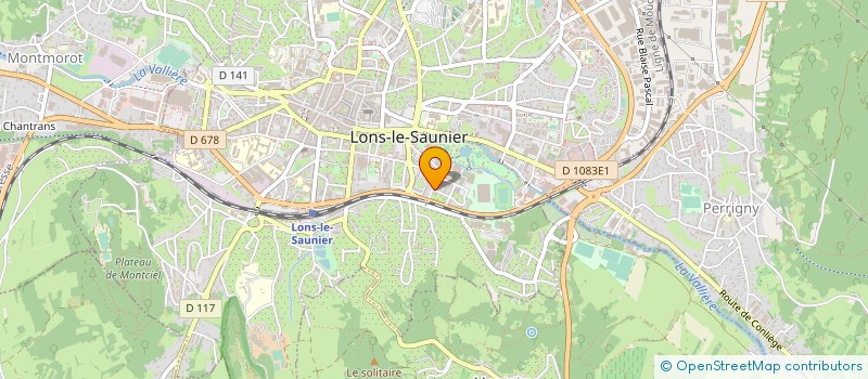 localisation de l'entreprise CABI JACQUES BONJOUR à LONS-LE-SAUNIER