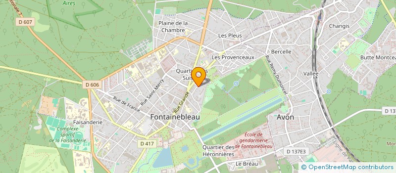 localisation de l'entreprise CABI MEDIC HUILLIER RAFFARD M à FONTAINEBLEAU