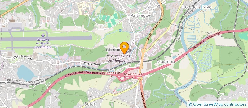 localisation de l'entreprise CABIDOS à ANGLET