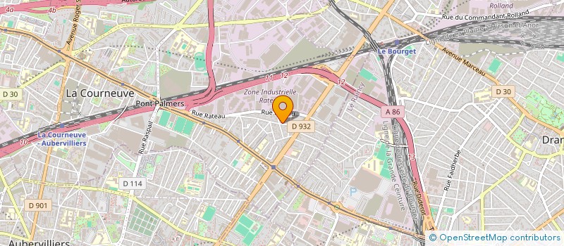 localisation de l'entreprise CABIGEST à LA COURNEUVE