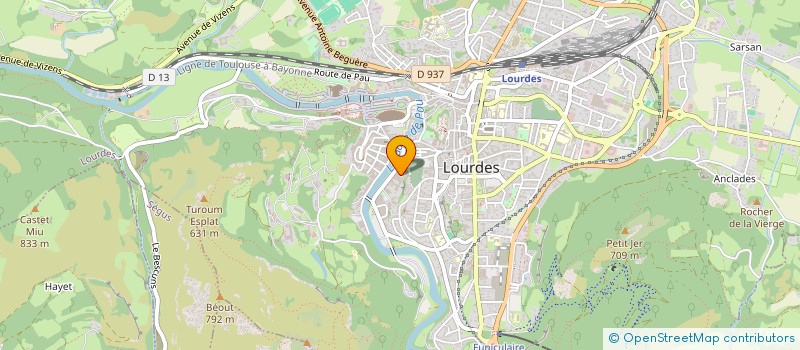 localisation de l'entreprise CABIMART  LOURDES