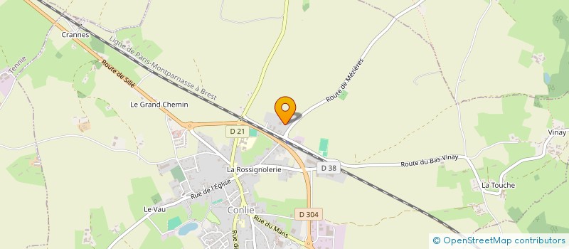 localisation de l'entreprise CABIMMO72  CONLIE