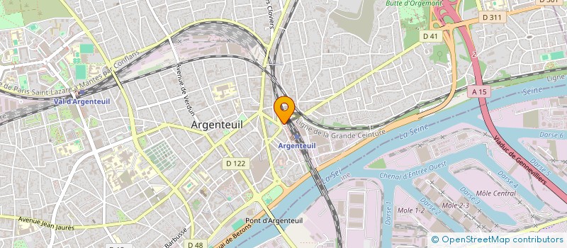 localisation de l'entreprise CABIN GROUP QUINSLOT CHEVRE à ARGENTEUIL