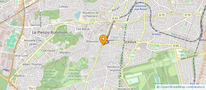 localisation de l'entreprise CABIN MECHAIN VISIER à SCEAUX