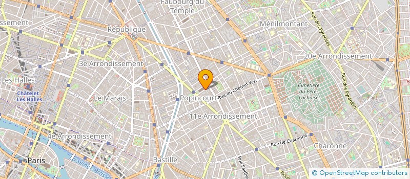 localisation de l'entreprise CABIN MEDIC LEROY MC TISON J  PARIS