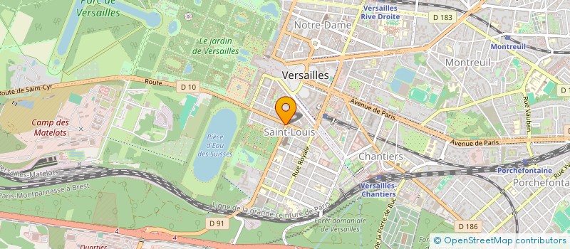 localisation de l'entreprise CABINET 14 IMMOBILIER à VERSAILLES
