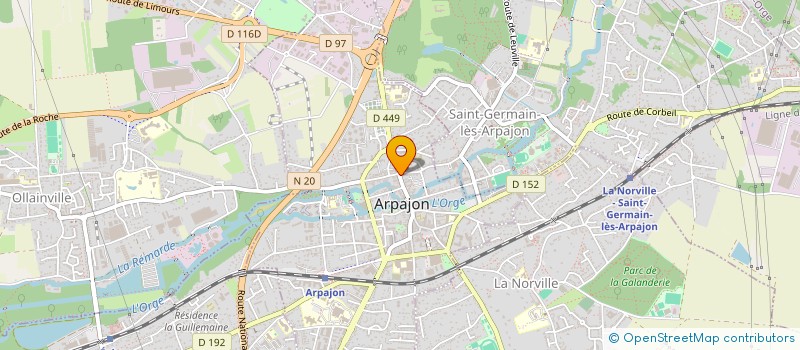 localisation de l'entreprise CABINET 91 ART EDENTO à ARPAJON