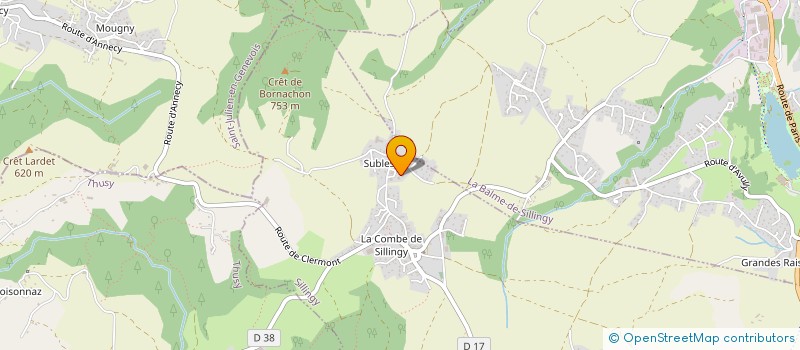 localisation de l'entreprise CABINET A FLEUR DE MOTS  SILLINGY