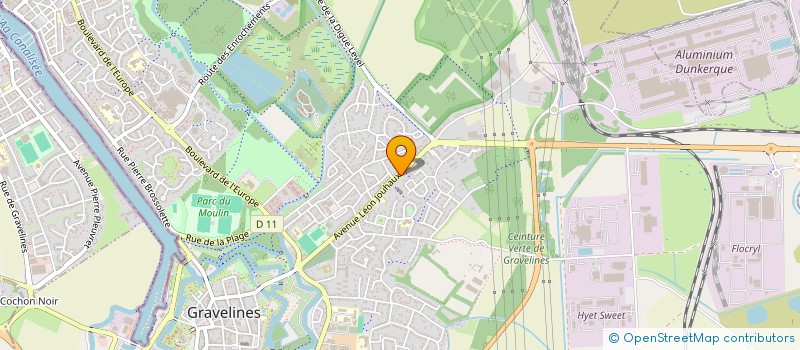 localisation de l'entreprise CABINET A.L DENEUVILLE ET N VERCOUTRE à GRAVELINES