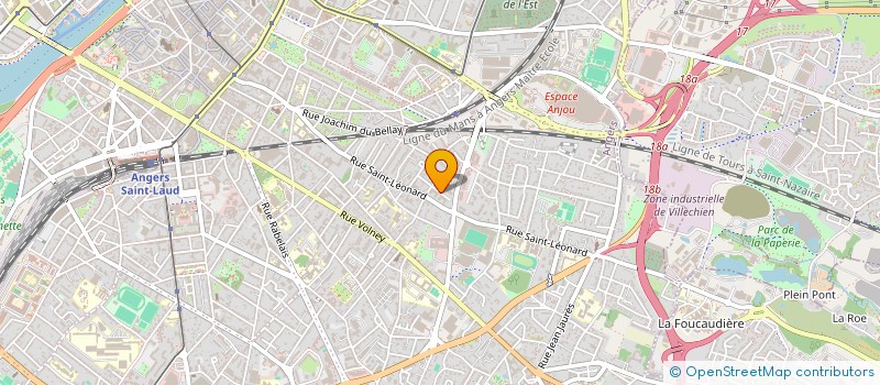 localisation de l'entreprise CABINET ABI à ANGERS