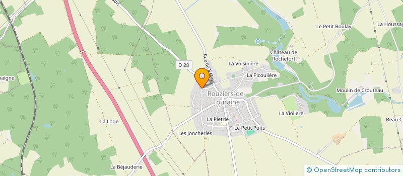 localisation de l'entreprise CABINET ACPI à ROUZIERS-DE-TOURAINE