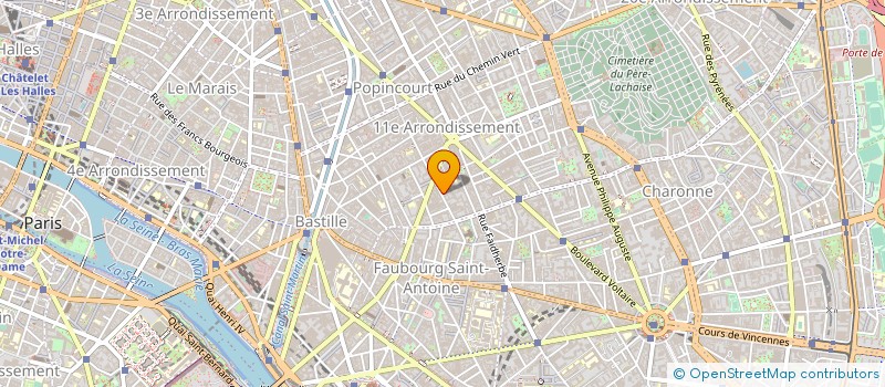 localisation de l'entreprise CABINET ADAM à PARIS