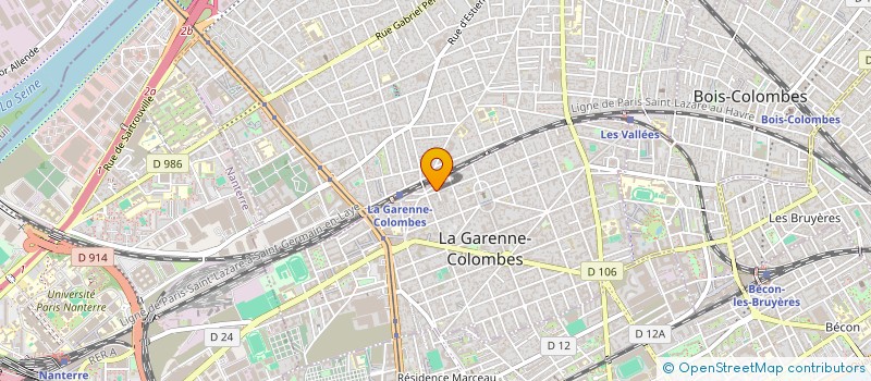 localisation de l'entreprise CABINET AEO  LA GARENNE-COLOMBES