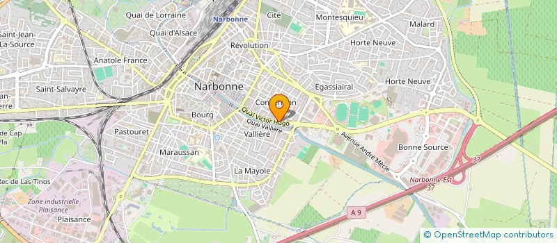 localisation de l'entreprise CABINET AGD  NARBONNE