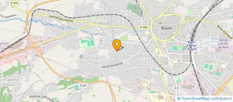 localisation de l'entreprise CABINET AGILMOT'  RIOM