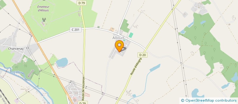 localisation de l'entreprise CABINET AGNES VOISIN  ALLOUIS