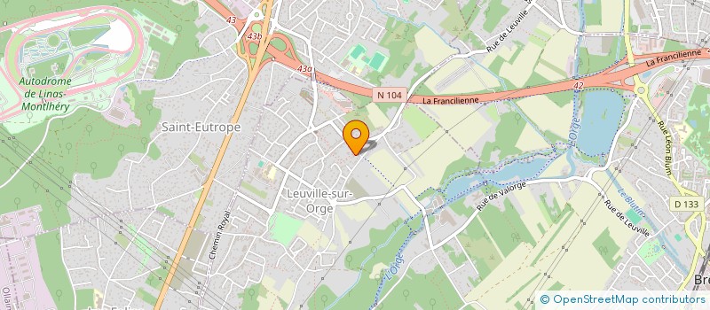 localisation de l'entreprise CABINET AGOSTI  LEUVILLE-SUR-ORGE