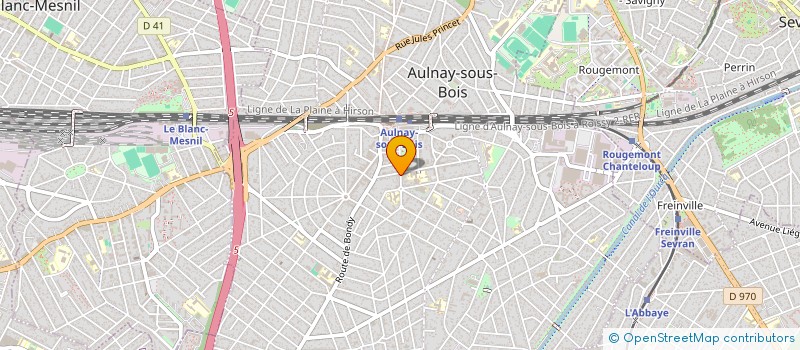 localisation de l'entreprise CABINET AJOA GESTION à AULNAY-SOUS-BOIS