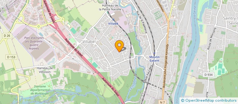 localisation de l'entreprise CABINET AKO  VILLABE