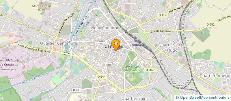 localisation de l'entreprise CABINET ALAIN CHATELAIN  CAMBRAI