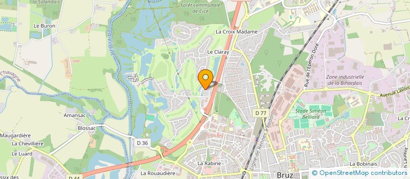 localisation de l'entreprise CABINET ALAIN DUBOIS  BRUZ