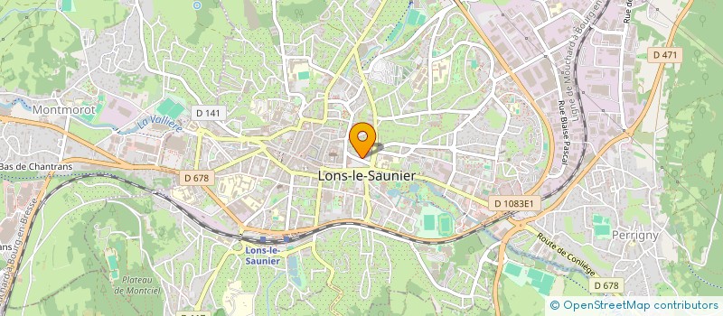 localisation de l'entreprise CABINET ALBAN VUILLEMEY à LONS-LE-SAUNIER