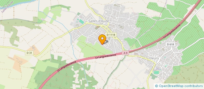 localisation de l'entreprise CABINET ALEXANDRE VIDAL  SALLES-D'AUDE