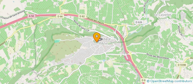 localisation de l'entreprise CABINET AMENDOLA  LA CADIERE-D'AZUR