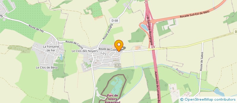 localisation de l'entreprise CABINET ANSTETT ET CERUTTI à FEY
