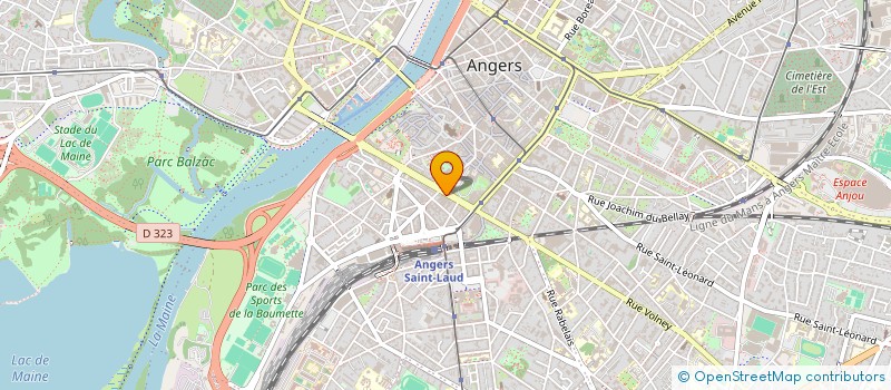 localisation de l'entreprise CABINET ANTOINE FEVRIER à ANGERS