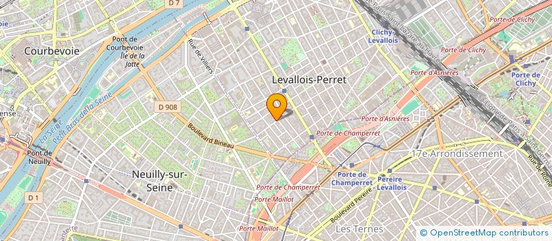 localisation de l'entreprise CABINET AP à LEVALLOIS-PERRET