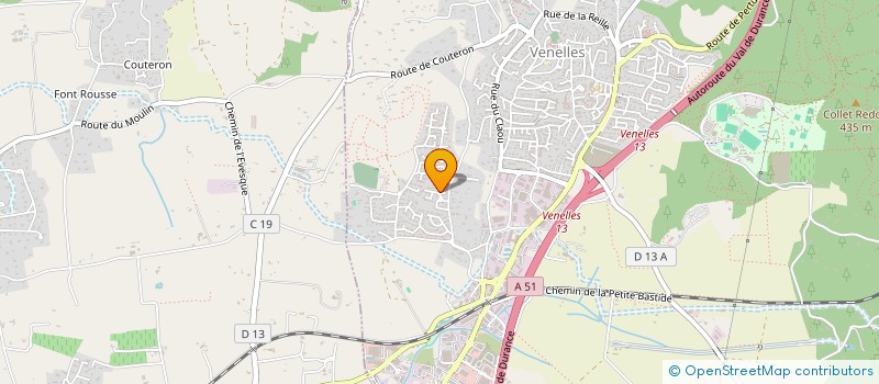 localisation de l'entreprise CABINET ARNAUD LACOURTY  VENELLES