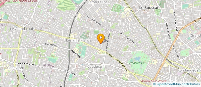 localisation de l'entreprise CABINET ARTHUR - GEOMETRE EXPERT à BORDEAUX