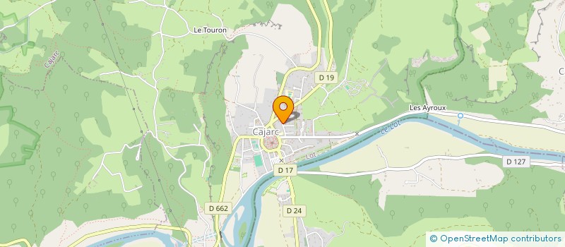 localisation de l'entreprise CABINET ASSOCIATION D'INFIRMIERES LVS  CAJARC