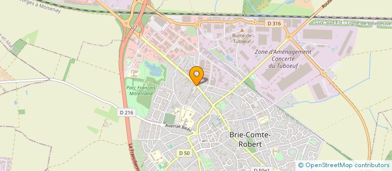 localisation de l'entreprise CABINET ASSU.COM  BRIE-COMTE-ROBERT