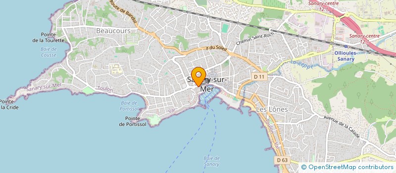localisation de l'entreprise CABINET ASSUR CONCEPT à SANARY-SUR-MER