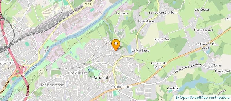 localisation de l'entreprise CABINET ASSURANCE BAMOUH  PANAZOL