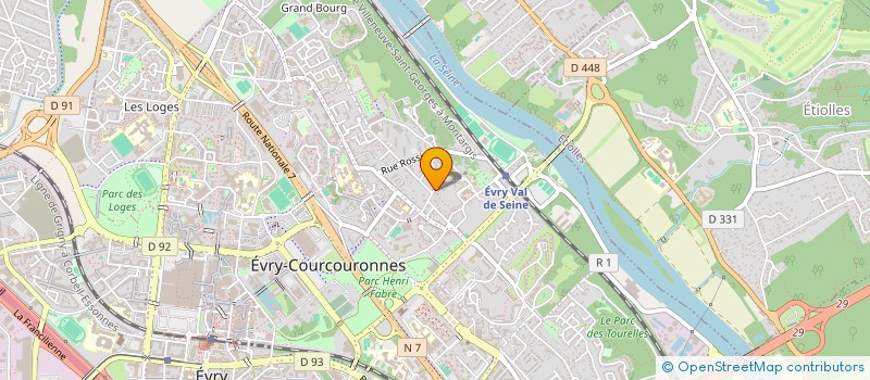 localisation de l'entreprise CABINET ASSURANCES CONSEIL 91 à EVRY-COURCOURONNES