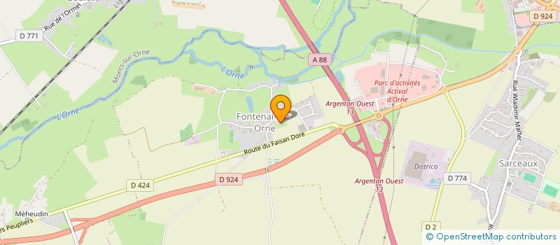 localisation de l'entreprise CABINET ASTRALDI à ECOUCHE-LES-VALLEES
